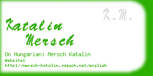 katalin mersch business card